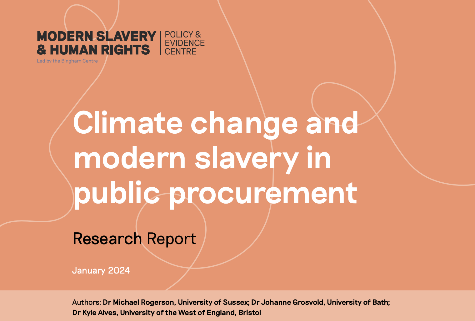 Modern Slavery & Human Rights – Climate Change and Modern Slavery In Public Procurement